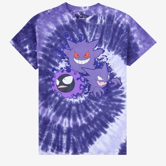 New Pokemon Gastly Evolution Tie-Dye T-Shirt sz 2XL,M,L - Picture 1 of 1